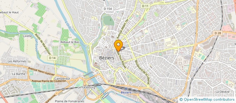 localisation de l'entreprise GF BEZIERS à BEZIERS
