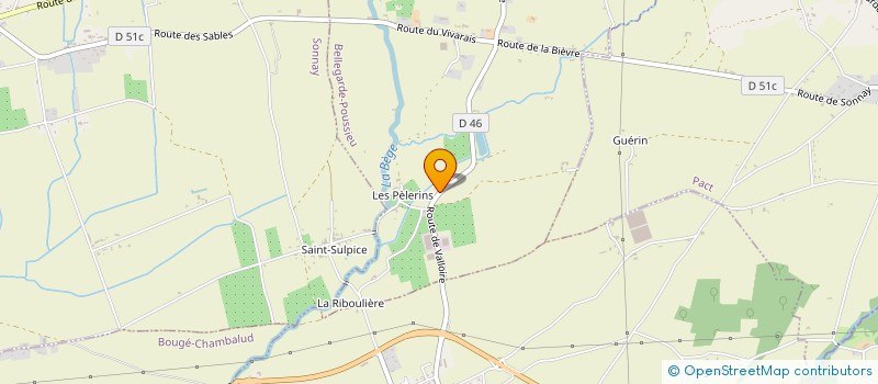 localisation de l'entreprise GF BIO à BELLEGARDE-POUSSIEU