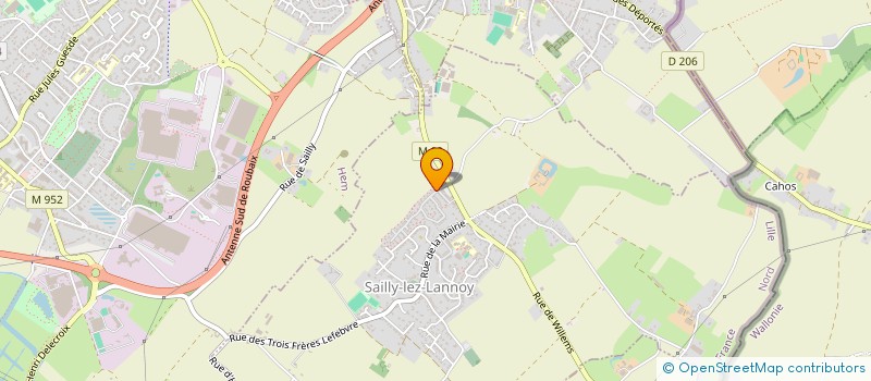 localisation de l'entreprise GF BRETON  SAILLY-LEZ-LANNOY