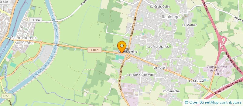localisation de l'entreprise GF' CARS à REPLONGES