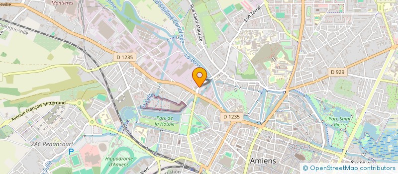 localisation de l'entreprise GF CENTRE AUTO AMIENS à AMIENS