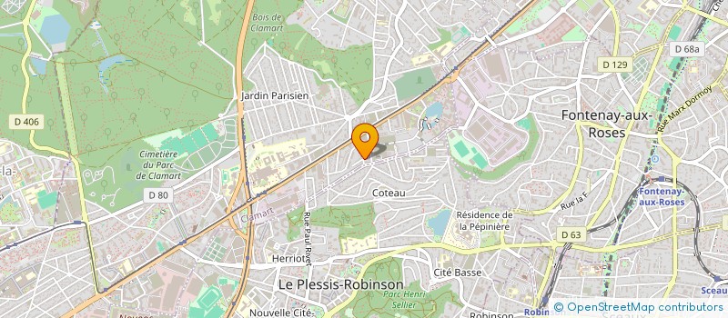 localisation de l'entreprise GF-CONSULTING à CLAMART