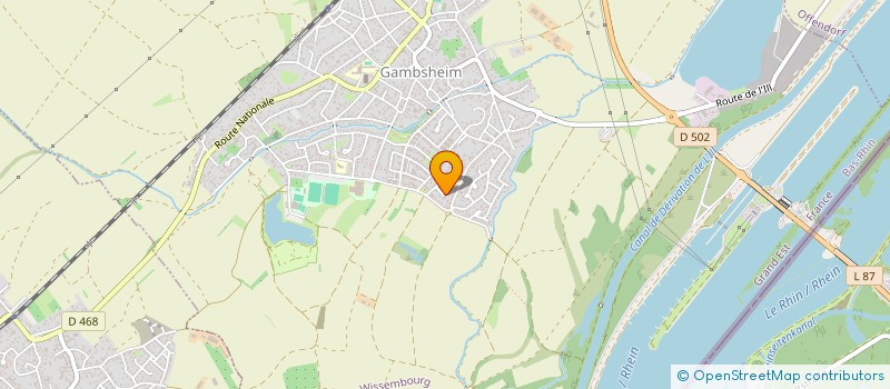 localisation de l'entreprise GF CONSULTING  GAMBSHEIM