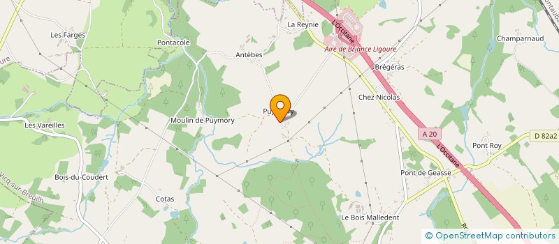 localisation de l'entreprise GF DE BRIANCE BREUILH à VICQ-SUR-BREUILH