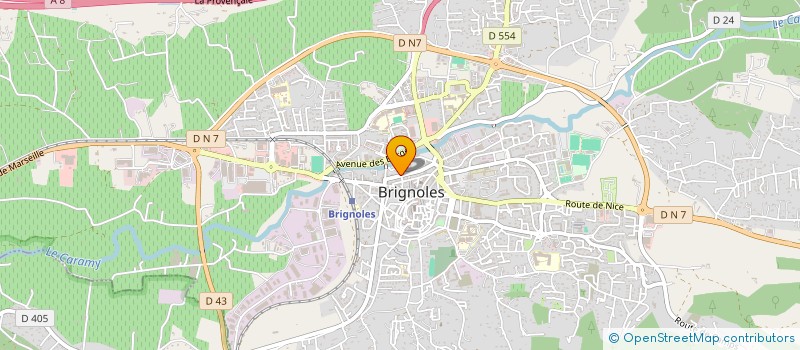 localisation de l'entreprise GF DE L'AMARON à BRIGNOLES