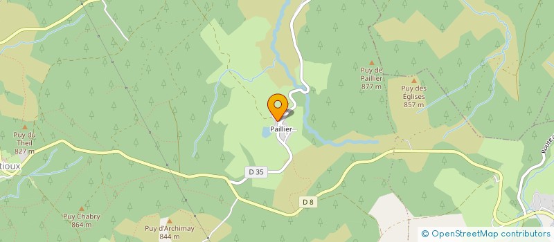 localisation de l'entreprise GF DE LA BRAUZE  GENTIOUX-PIGEROLLES