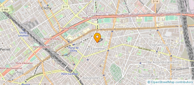 localisation de l'entreprise GF DE LA CAPRERA  PARIS