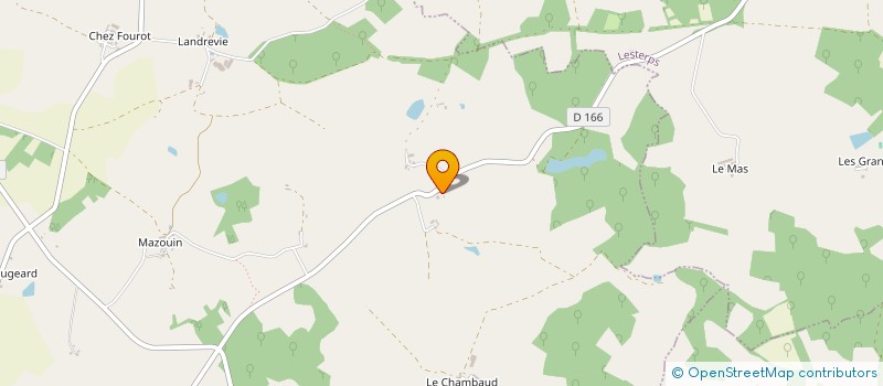 localisation de l'entreprise GF DE LESTERPS ET DE ST MAURICE à SAINT-MAURICE-DES-LIONS