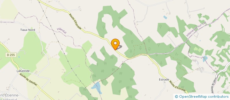 localisation de l'entreprise GF DE LUBEGE  VILLEREAL