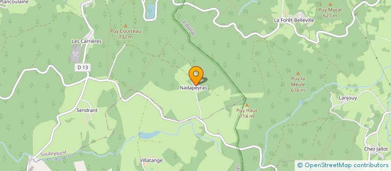 localisation de l'entreprise GF DE NADAPEYRAS à SOUBREBOST