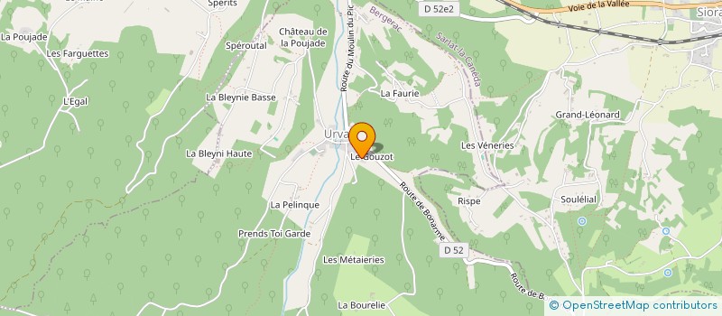 localisation de l'entreprise GF DE SOUBARTELLE  LE BUISSON-DE-CADOUIN