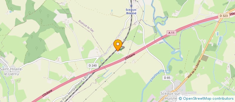 localisation de l'entreprise GF DES BOIS DE LA CROIX  SCEAUX-SUR-HUISNE