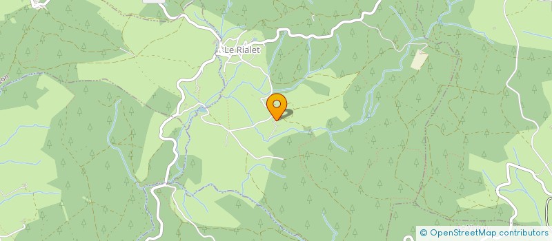 localisation de l'entreprise GF DES COMBALS  LE RIALET
