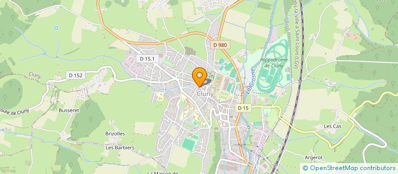 localisation de l'entreprise GF DES QUATRE MOUSQUETAIRES  CLUNY