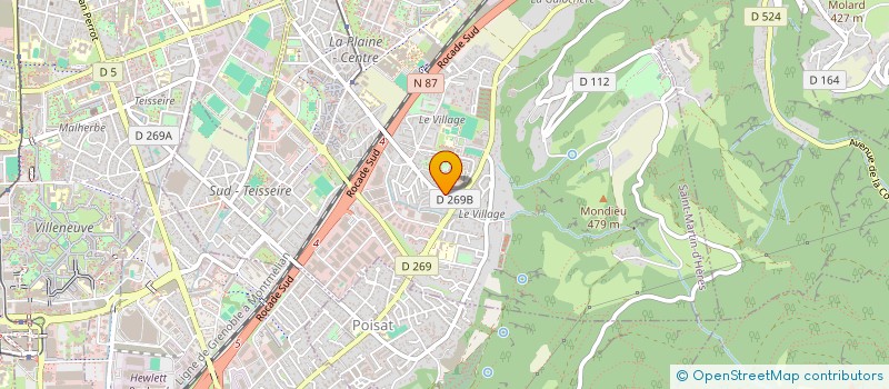 localisation de l'entreprise GF DEV  SAINT-MARTIN-D'HERES