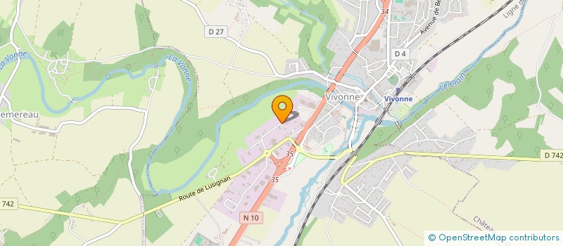 localisation de l'entreprise GF DU BOIS DE L'ALLEU  VIVONNE