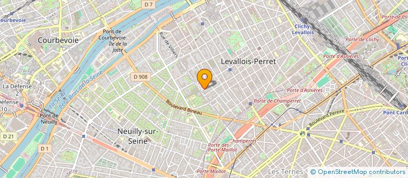 localisation de l'entreprise GF DU BOIS DE L'AVENTURE à LEVALLOIS-PERRET