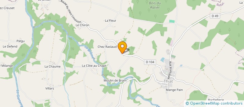 localisation de l'entreprise GF DU BOUXCHON  VAL-D'OIRE-ET-GARTEMPE