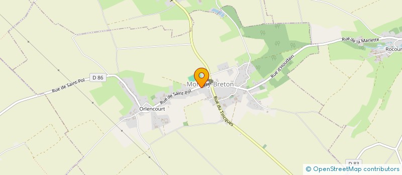 localisation de l'entreprise GF DU HAUT DES HEROMBUS  MONCHY-BRETON