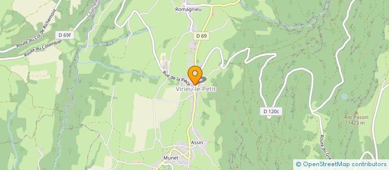 localisation de l'entreprise GF DU PRE CARRE  ARVIERE-EN-VALROMEY