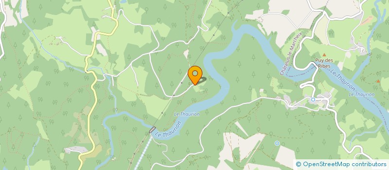 localisation de l'entreprise GF DU PUY DU TREIX à CHATELUS-LE-MARCHEIX