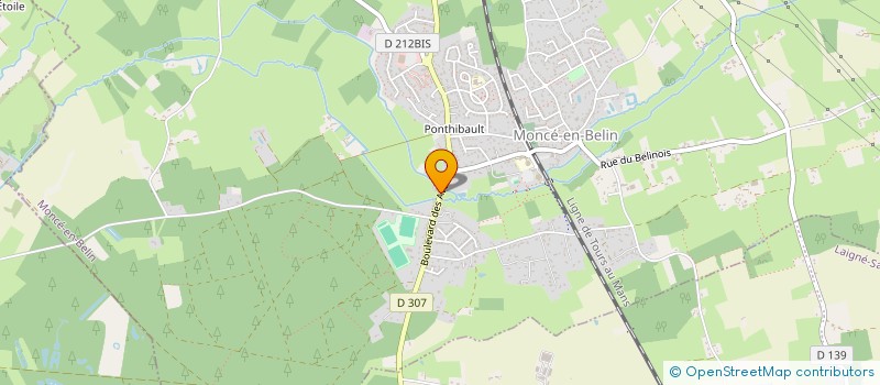 localisation de l'entreprise GF ENERGIE  MONCE-EN-BELIN