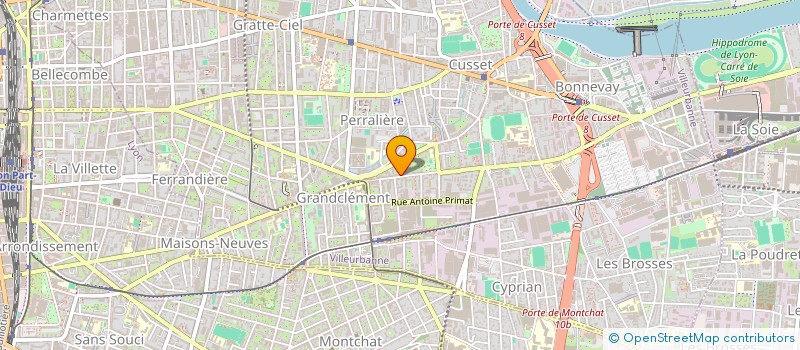 localisation de l'entreprise GF FORMATION  VILLEURBANNE