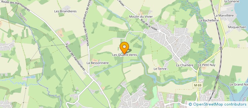 localisation de l'entreprise GF GARIOL'  LA CHAPELLE-SUR-ERDRE