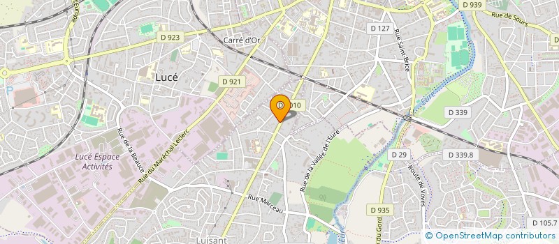 localisation de l'entreprise GF GRAND ETANG DE BOISEREAU à LUISANT