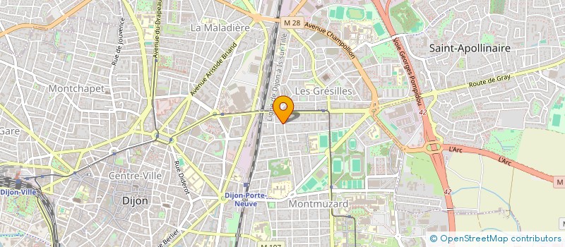 localisation de l'entreprise GF HABITAT CONFORT à DIJON