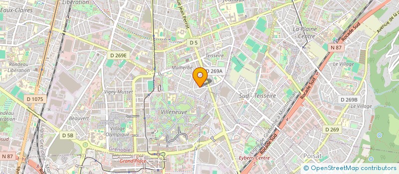 localisation de l'entreprise GF HOLDING à GRENOBLE