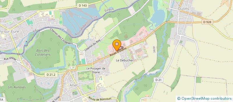 localisation de l'entreprise GF IMMO à ANET