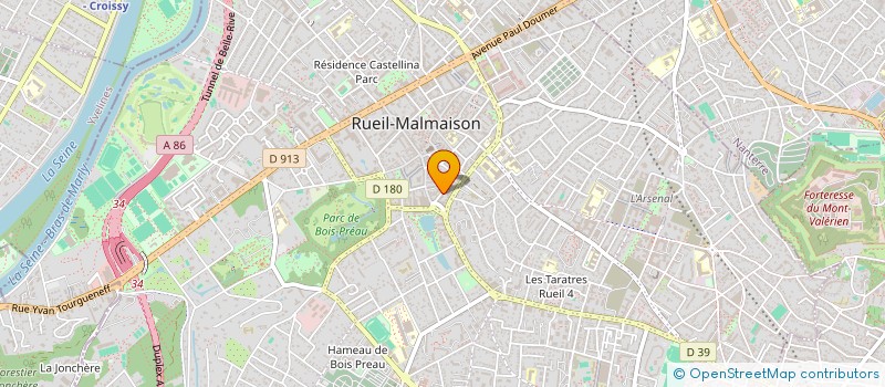 localisation de l'entreprise GF IMMO à RUEIL-MALMAISON