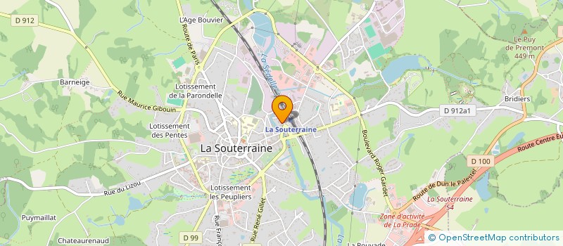 localisation de l'entreprise GF IMMOBILIER  LA SOUTERRAINE