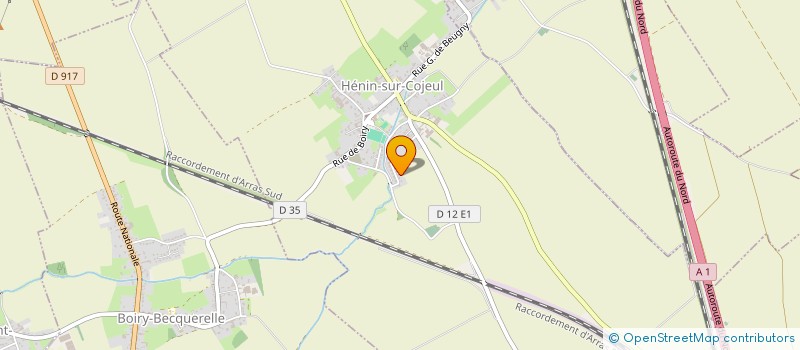 localisation de l'entreprise GF INGENIERIE  HENIN-SUR-COJEUL