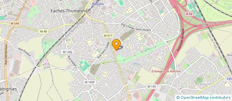 localisation de l'entreprise GF INTERIOR DESIGN  RONCHIN