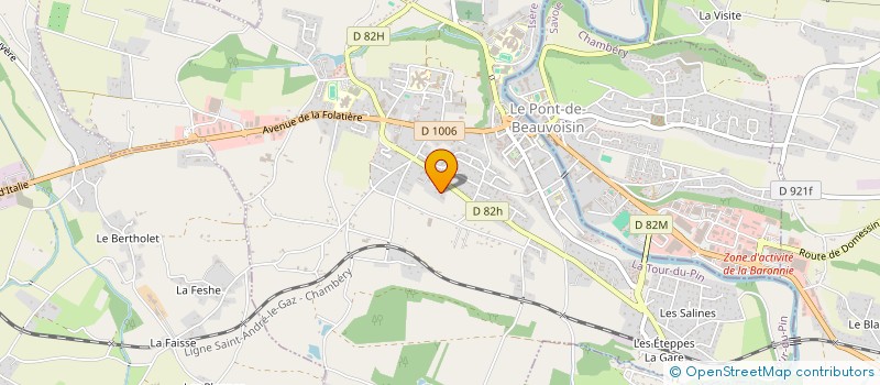 localisation de l'entreprise GF INVEST  LE PONT-DE-BEAUVOISIN