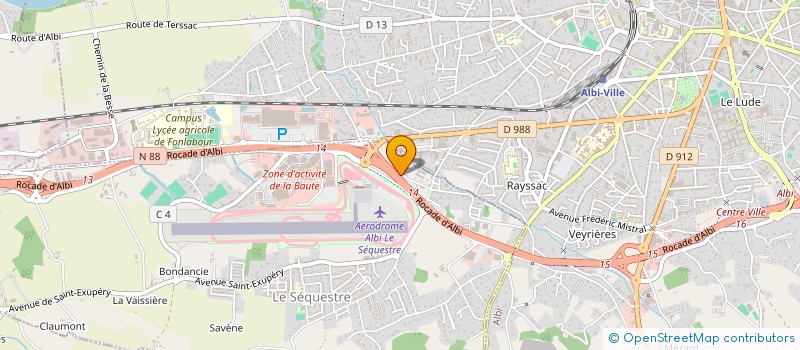 localisation de l'entreprise GF INVESTISSEMENT  LE SEQUESTRE