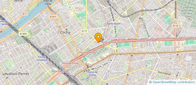 localisation de l'entreprise GF ISOLATION à CLICHY
