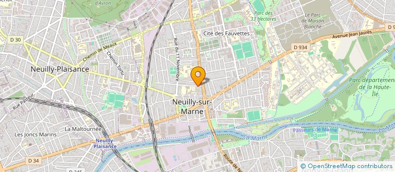 localisation de l'entreprise GF JOLIOT CURIE  NEUILLY-SUR-MARNE