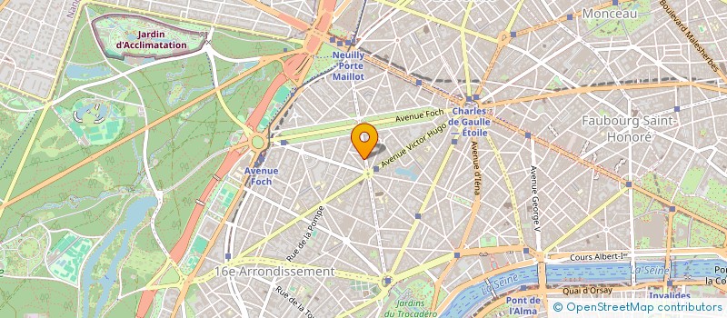 localisation de l'entreprise GF JUSTICIAE  PARIS