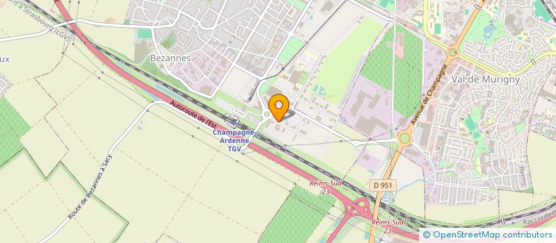 localisation de l'entreprise GF LA CROIX DE POIX  BEZANNES