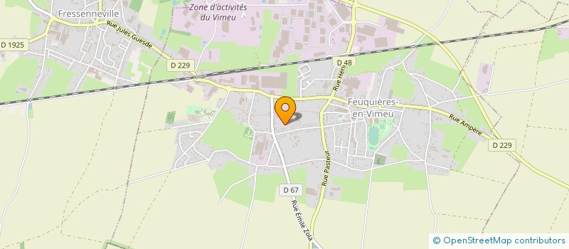 localisation de l'entreprise GF LE MUSCARDIN  FEUQUIERES-EN-VIMEU