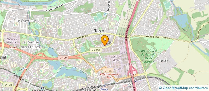 localisation de l'entreprise GF LES TILLEULS  TORCY