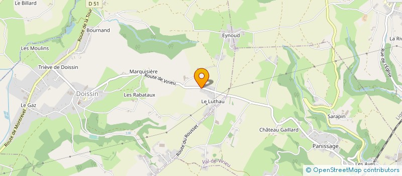 localisation de l'entreprise GF LOC  VILLAGES DU LAC DE PALADRU