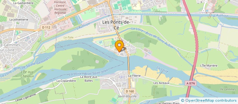 localisation de l'entreprise GF LOCATION  LES PONTS-DE-CE