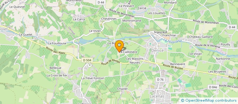 localisation de l'entreprise GF MANAGEMENT à PORTE-DES-PIERRES-DOREES