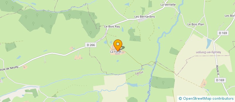 localisation de l'entreprise GF MICHAUD  NEUILLY-EN-DONJON