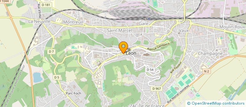 localisation de l'entreprise GF MIRAGE à LAON