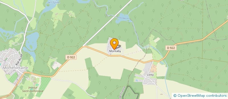 localisation de l'entreprise GF MONTAGE  MORTEFONTAINE